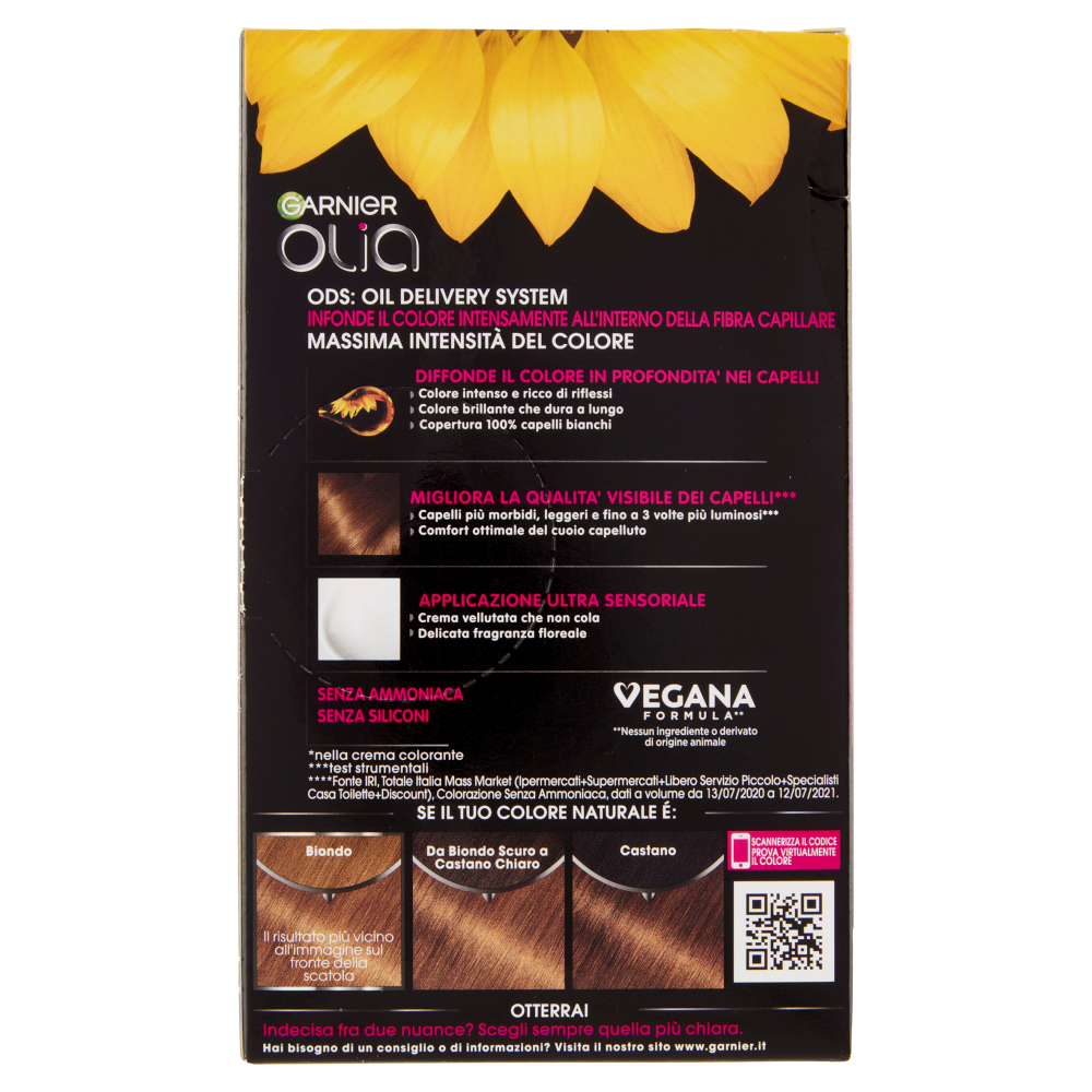 Garnier Olia Tinta Capelli, Senza Ammoniaca, Golden dark 73