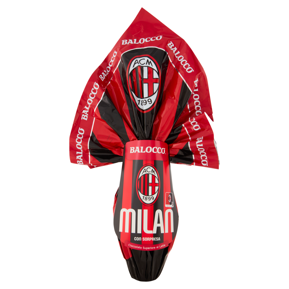 Balocco Uovo Cioccolato Superiore al Latte AC Milan 240 g