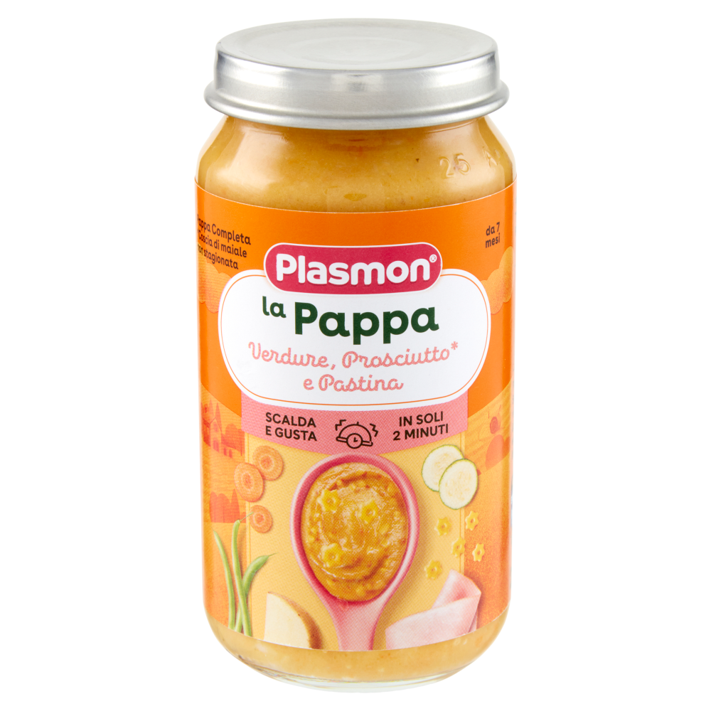 Plasmon la Pappa Verdure, Prosciutto* e Pastina 200 g