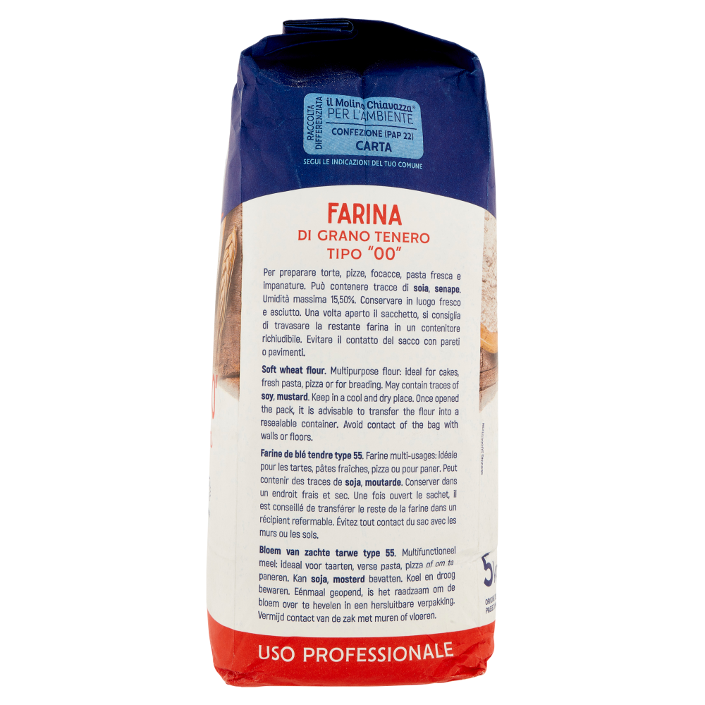 il Molino Chiavazza Farina "00" di Grano Tenero 5 kg