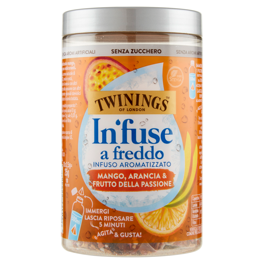 Twinings Cold Infuse Mango, Arancia e Frutto della Passione 10 x 2,5g