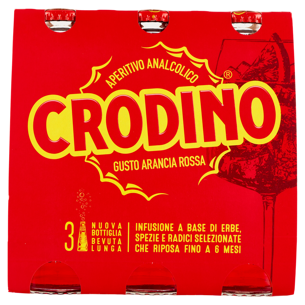 Crodino Gusto Arancia Rossa 3 x 17,5 cl