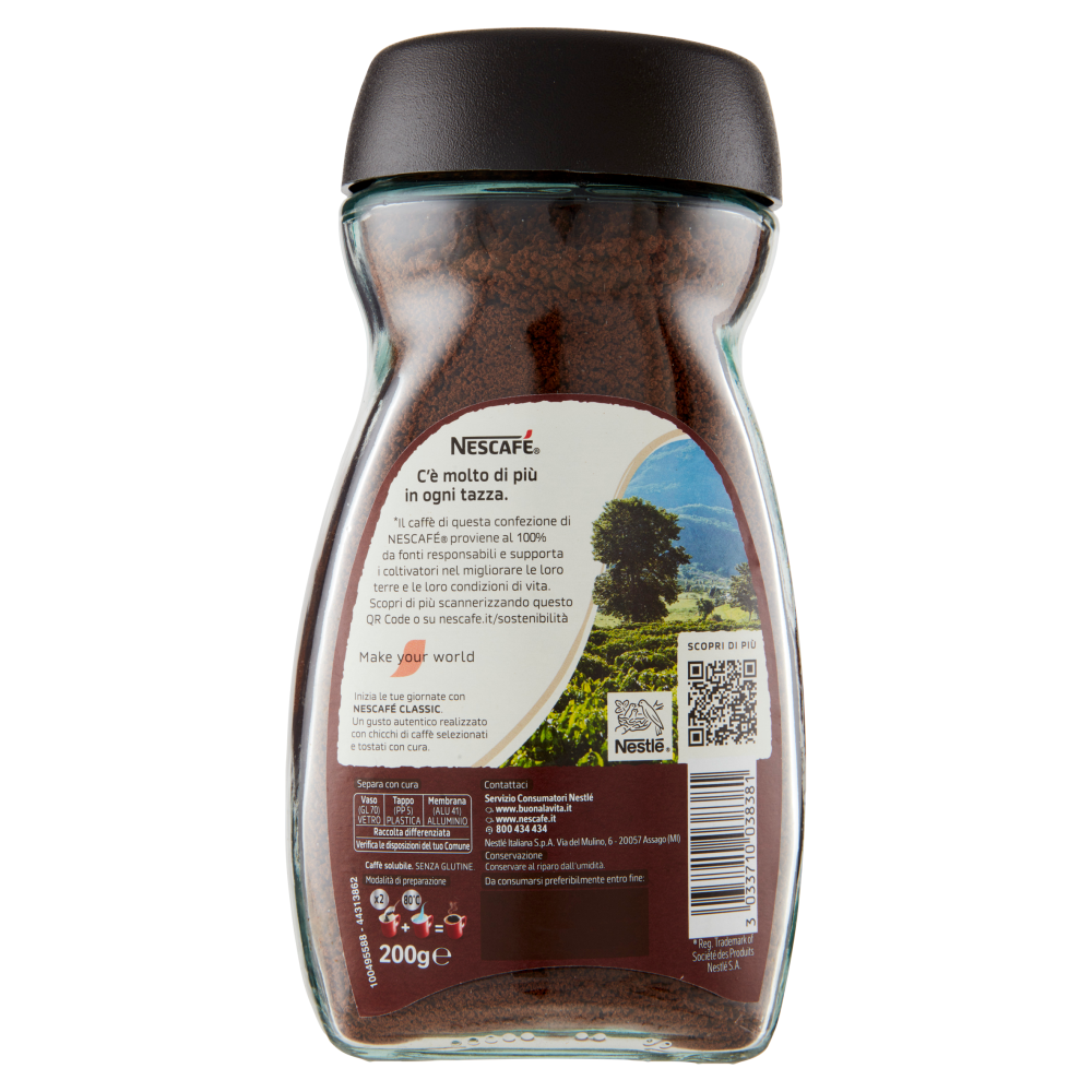 NESCAFÉ Classic Caffè Solubile Barattolo 200 g