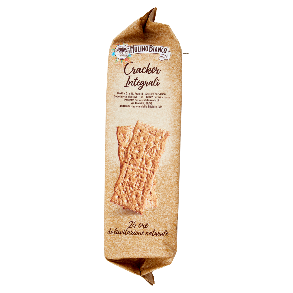 Mulino Bianco Cracker Integrali con Farina Sostenibile Ricchi di Fibre 500g
