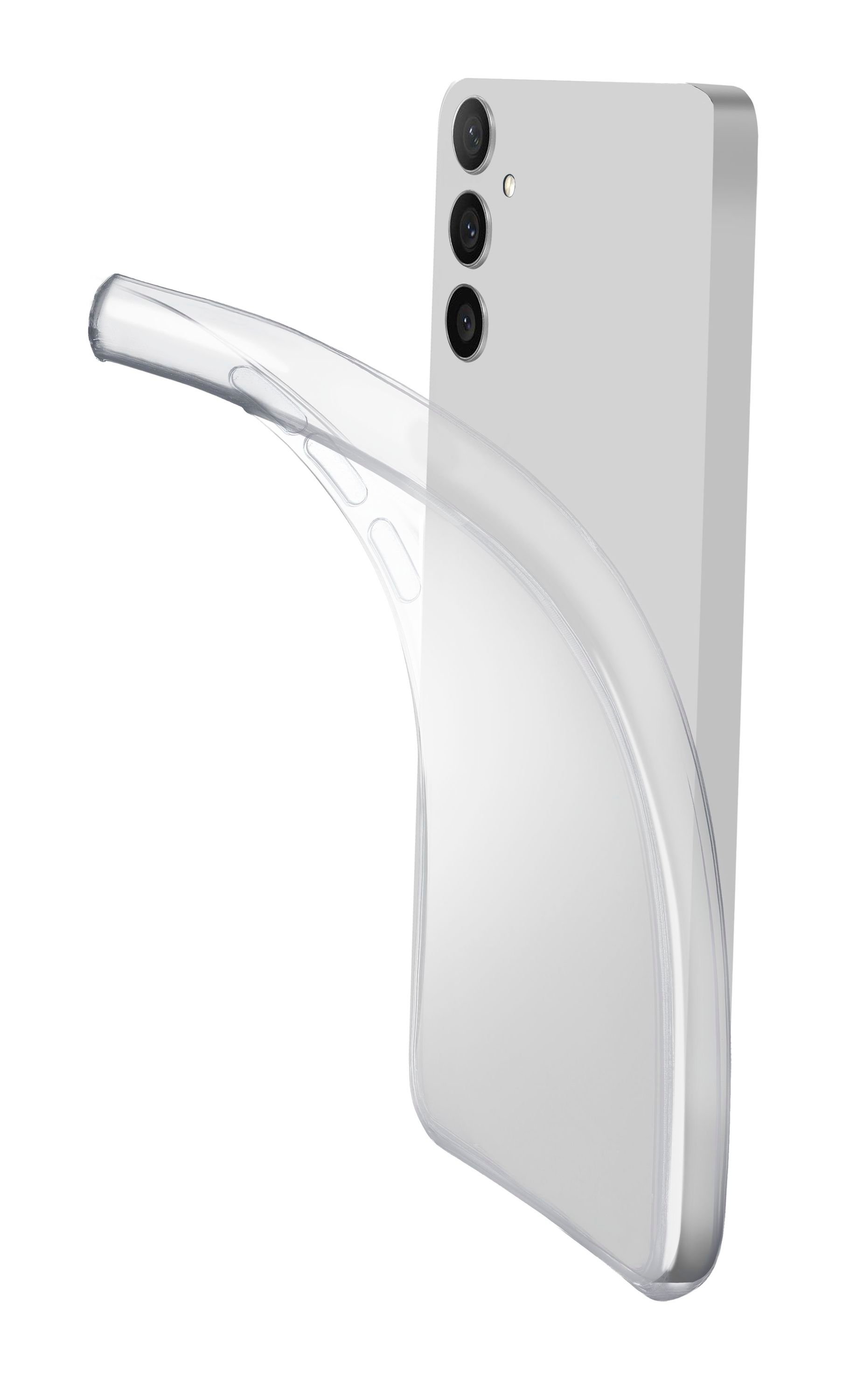 Cellularline Fine - Galaxy A36/A56 Cover in gomma morbida ultra sottile e trasparente
