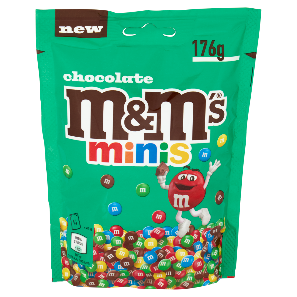 M&M's Minis, Confetti al Cioccolato al Latte, Snack Dolce, 176 g