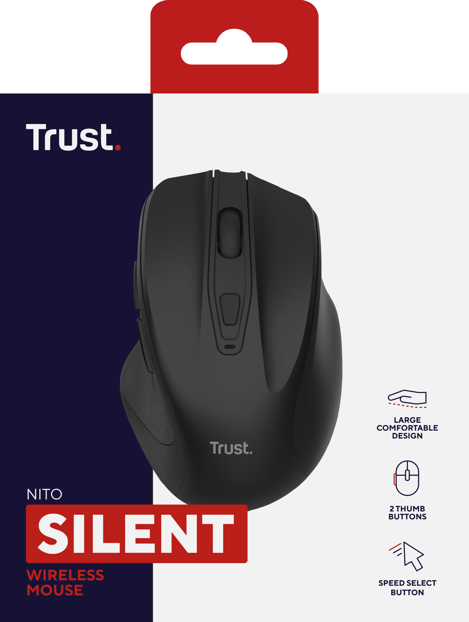 Trust Nito mouse Universale Mano destra RF Wireless Ottico 2200 DPI