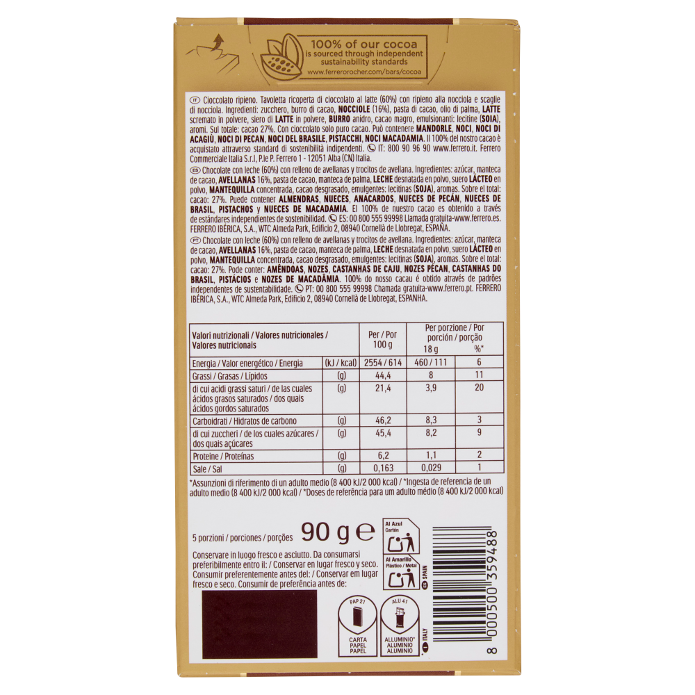 Ferrero Rocher Milk Nocciola 90 g