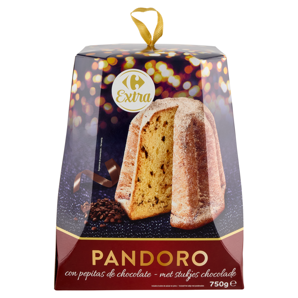 Carrefour Extra Pandoro con Gocce di Cioccolato 750 g