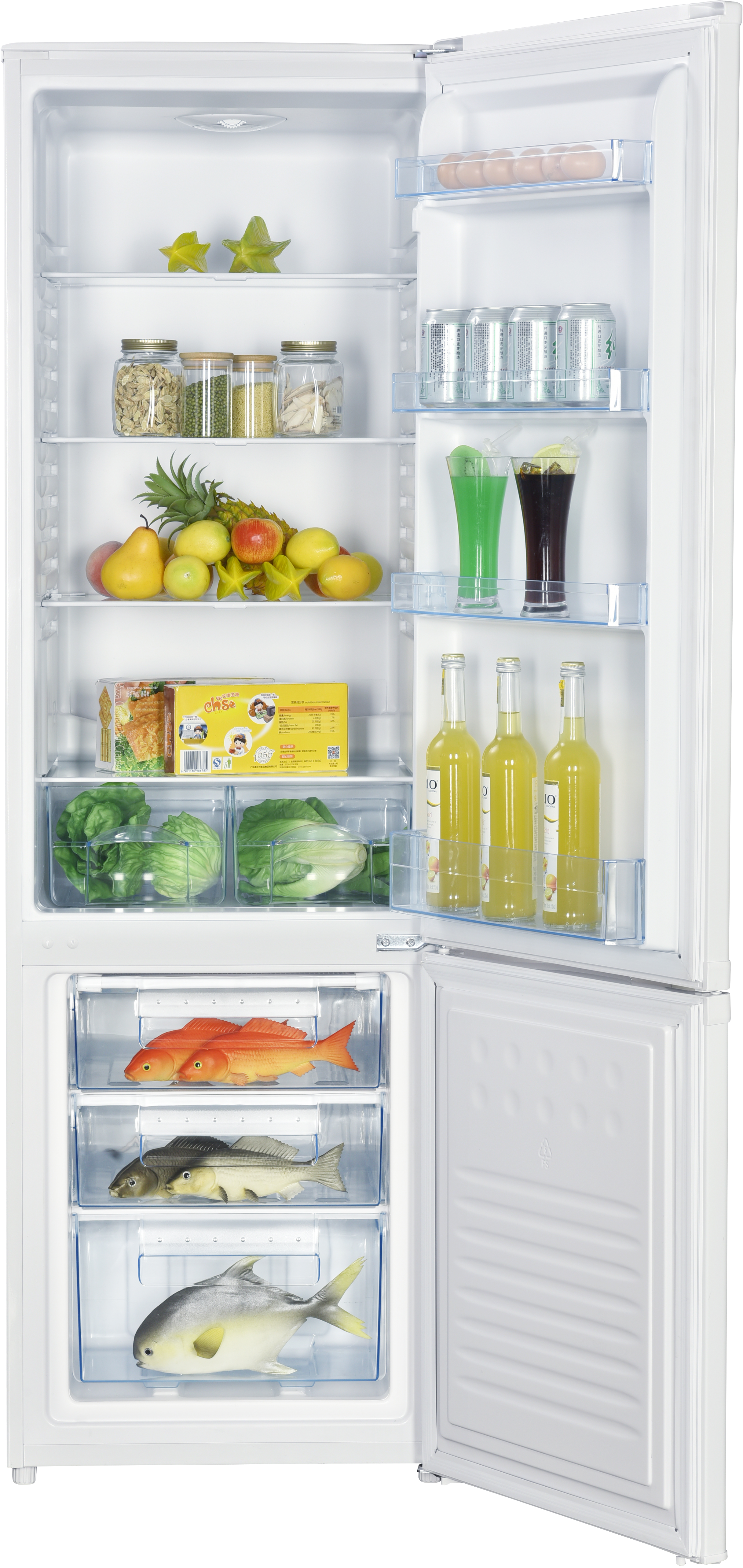 DAYA Frigorifero Combinato i DHCB-355 Bianco A+