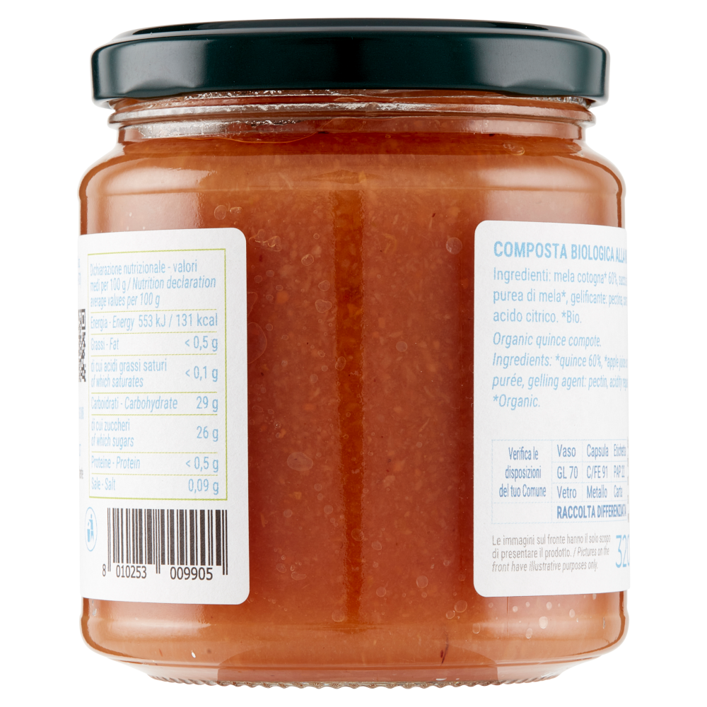 Bio Pi&ugrave; Composta alla Mela Cotogna 320 g