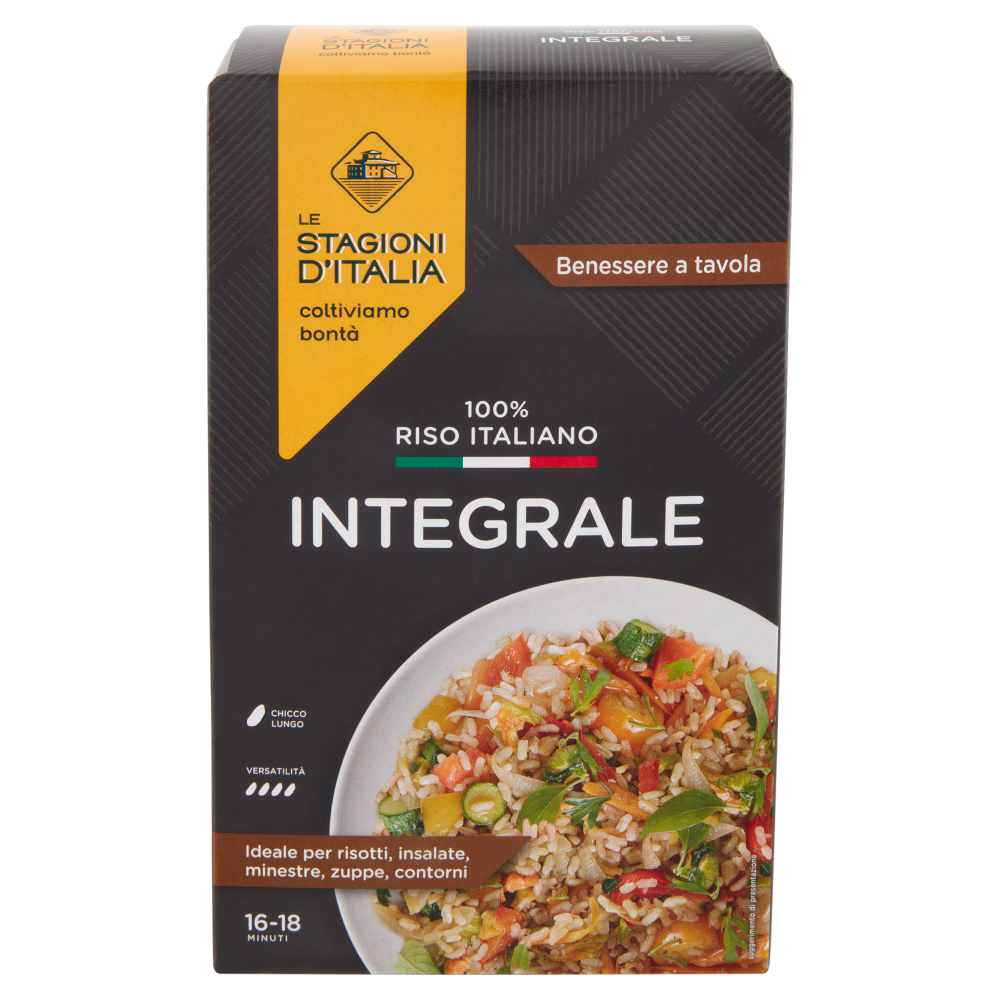 Le Stagioni d'Italia 100% Riso Italiano Integrale 1 Kg