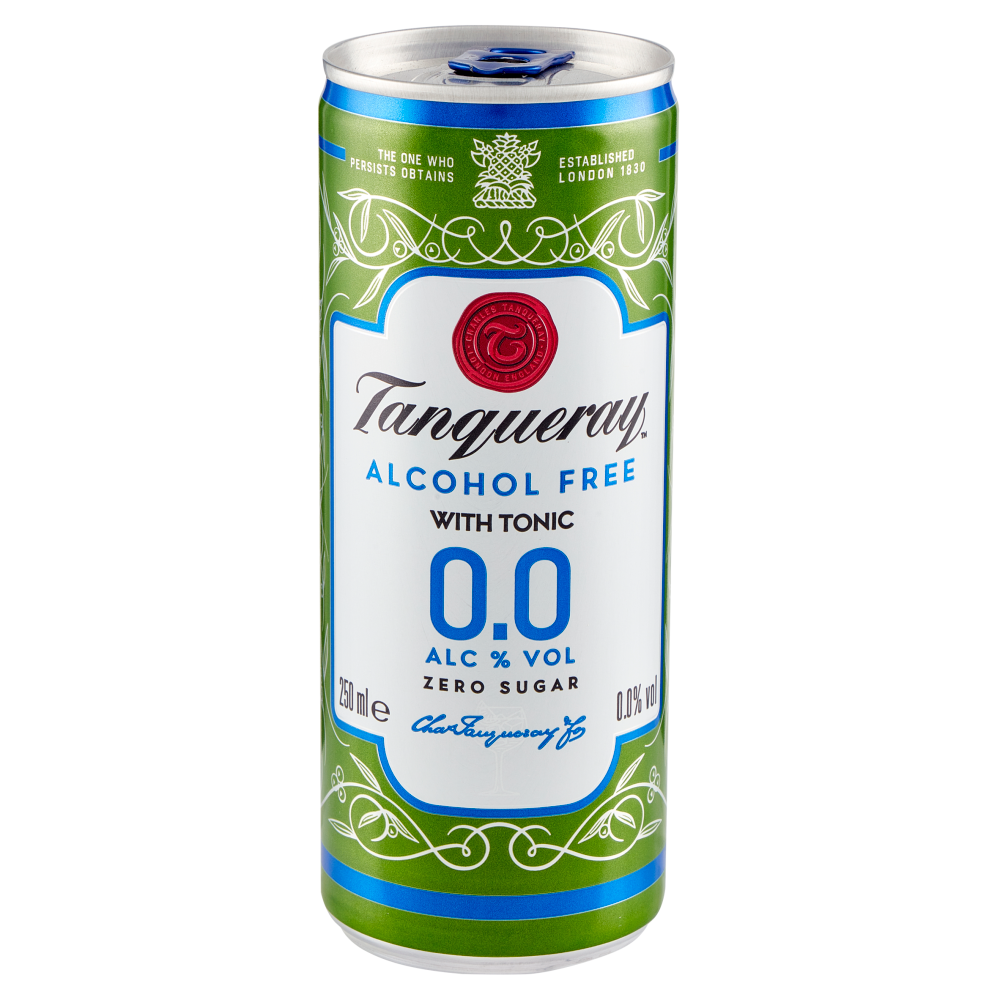 Tanqueray Alcohol Free With Tonic 0.0% Zero Sugar 250 ml