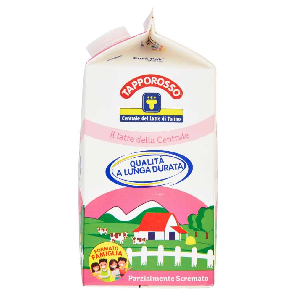 Centrale del Latte di Torino Tapporosso Qualit&agrave; a Lunga Durata Parzialmente Scremato 1,5 litri