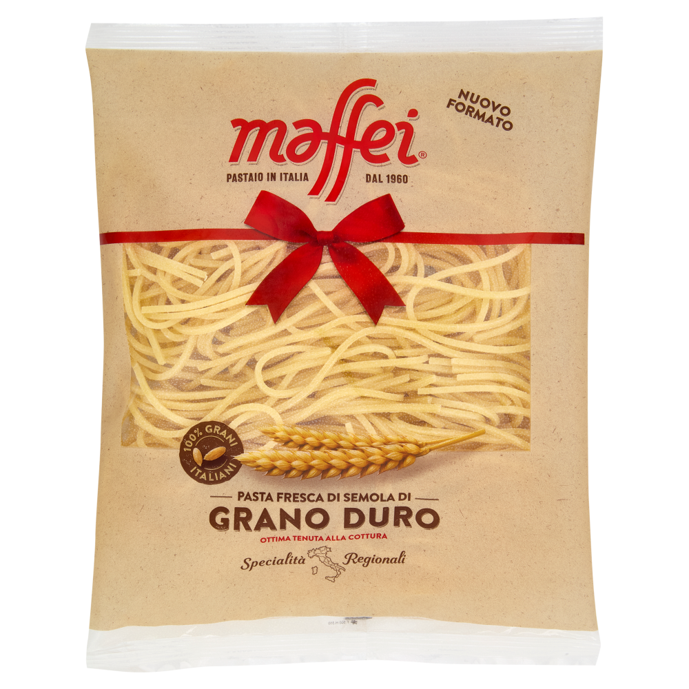 maffei Pasta Fresca di Semola di Grano Duro Spaghetti Quadrati di Semola N&deg;26 500 g