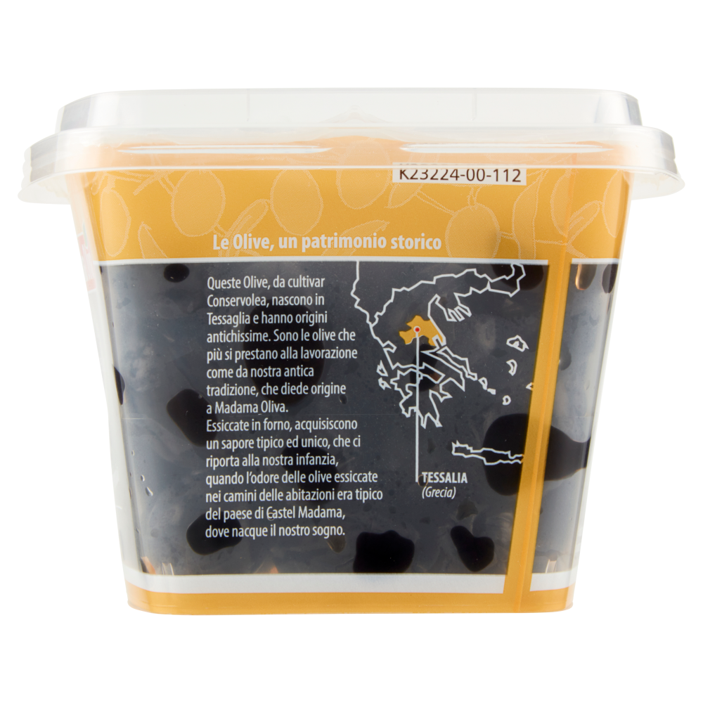 Madama Oliva il Frutto di Grecia Olive Nere al Forno 250 g