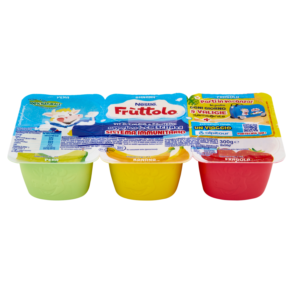 NESTLÉ FRUTTOLO Pera - Banana - Fragola 6x50g