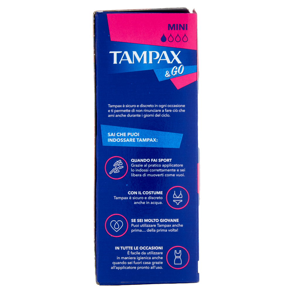 Tampax & Go Mini 18 pz