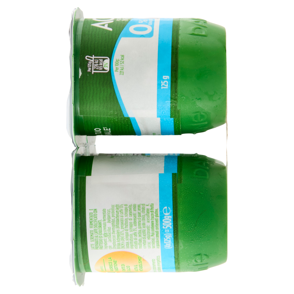 ACTIVIA Yogurt con Probiotico Bifidus, 0% Grassi, gusto Caffè, 4x125g