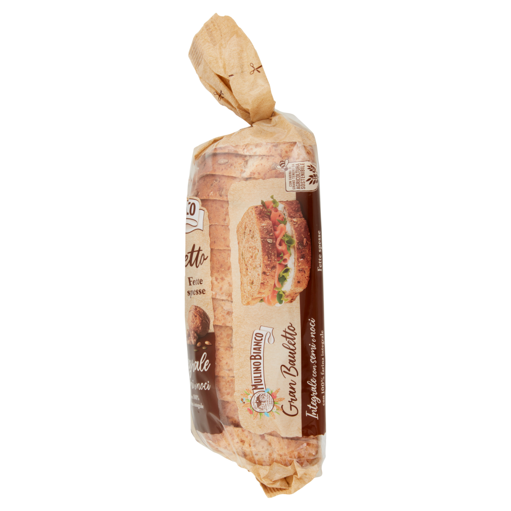 Mulino Bianco Gran Bauletto Pane Integrale con Semi e noci 465g