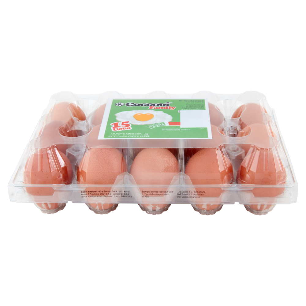 Coccodì Family 15 Uova Allevate a Terra 