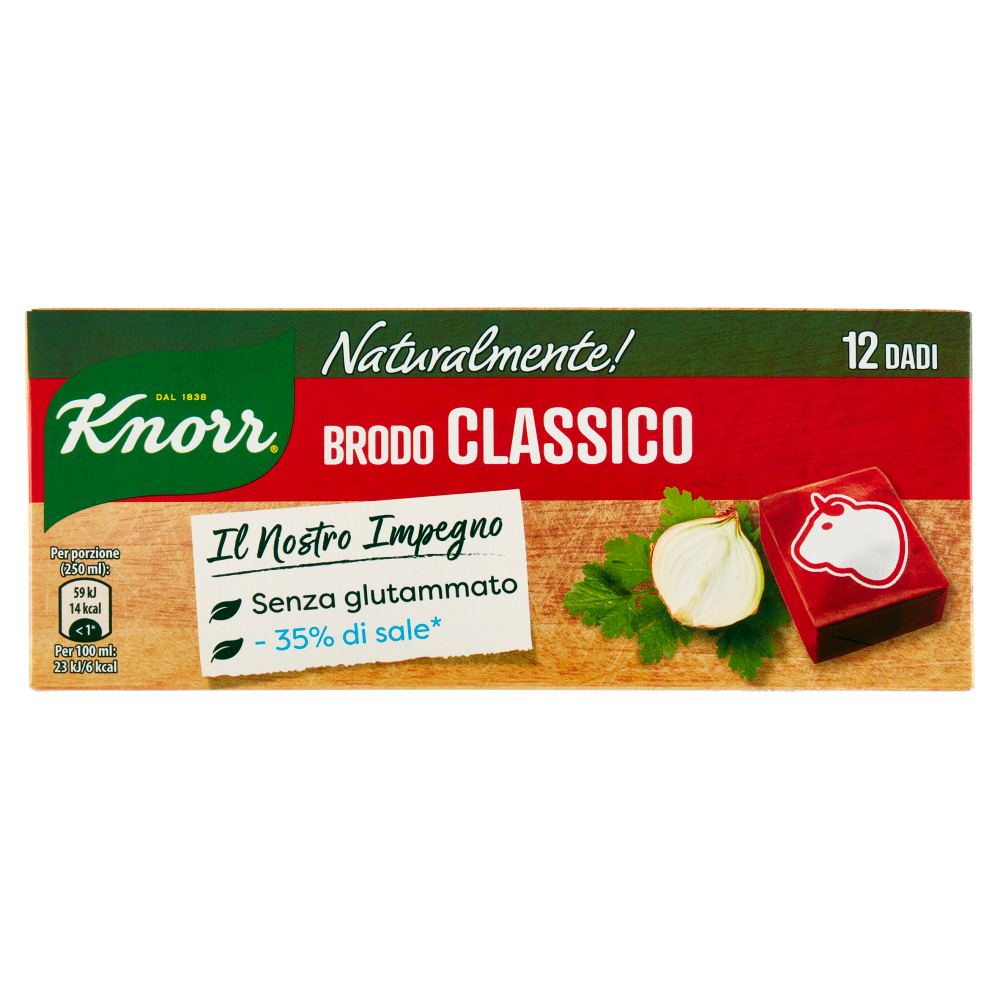 Knorr Naturalmente! Brodo Classico 12 Dadi 109 g