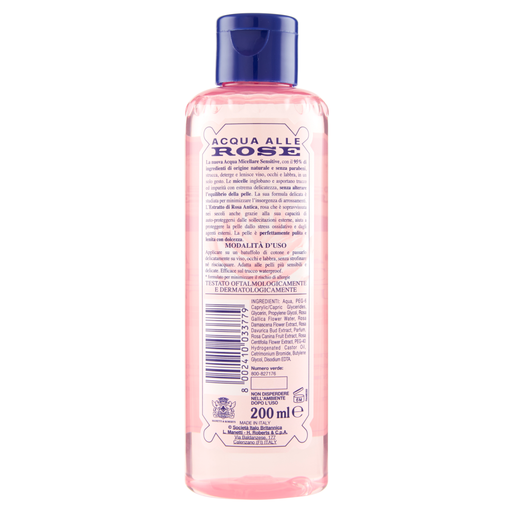Acqua alle Rose Acqua Micellare Struccante Sensitive 200 ml