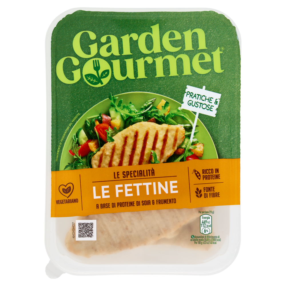GARDEN GOURMET Le Fettine Vegetariane di Soia e Frumento 2 pezzi 150g