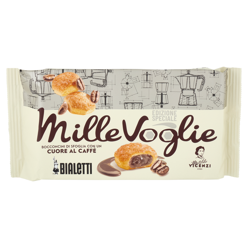 Matilde Vicenzi MilleVoglie Bocconcini di Sfoglia con un Cuore al Caff&egrave; Bialetti 100 g