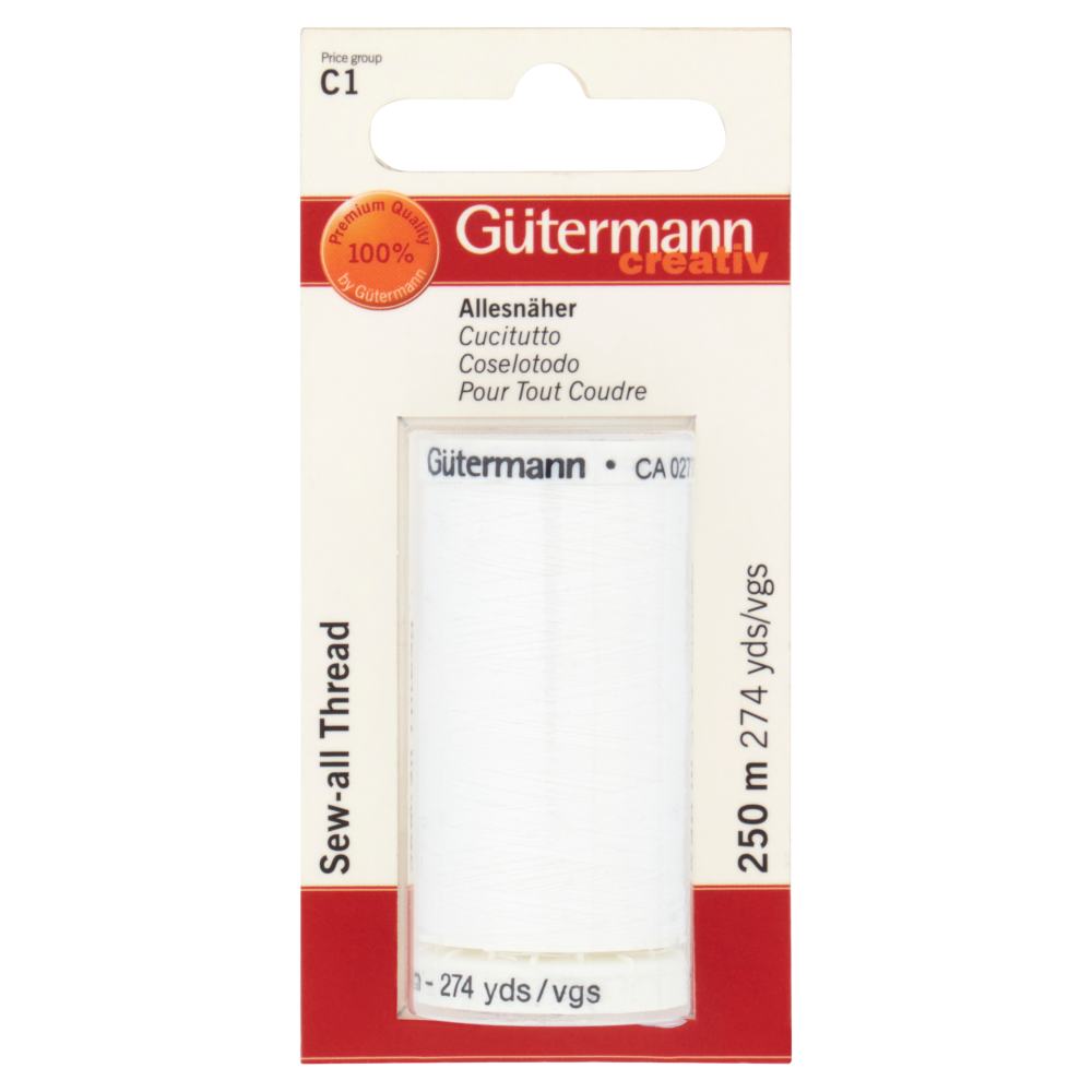 G&uuml;termann creativ Cucitutto 250 m bianco