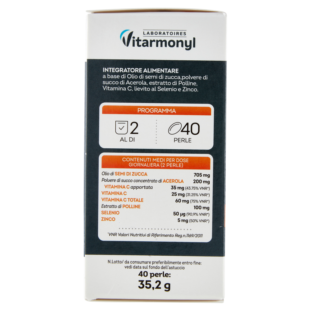Laboratoires Vitarmonyl Prostata Complex Funzionalità delle vie urinarie 40 Perle 35,2 g