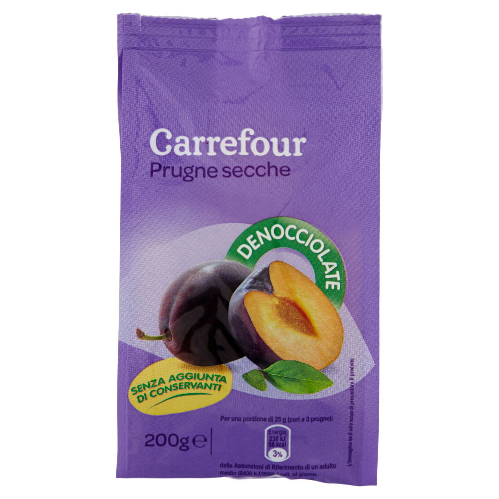 Carrefour Prugne secche Denocciolate 200 g