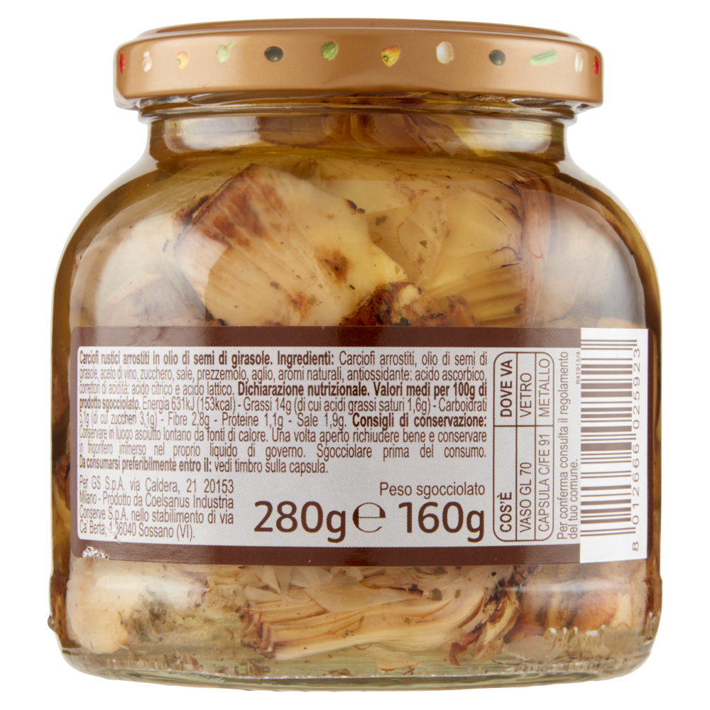 Carrefour Extra Carciofi Rustici Arrostiti 280 g