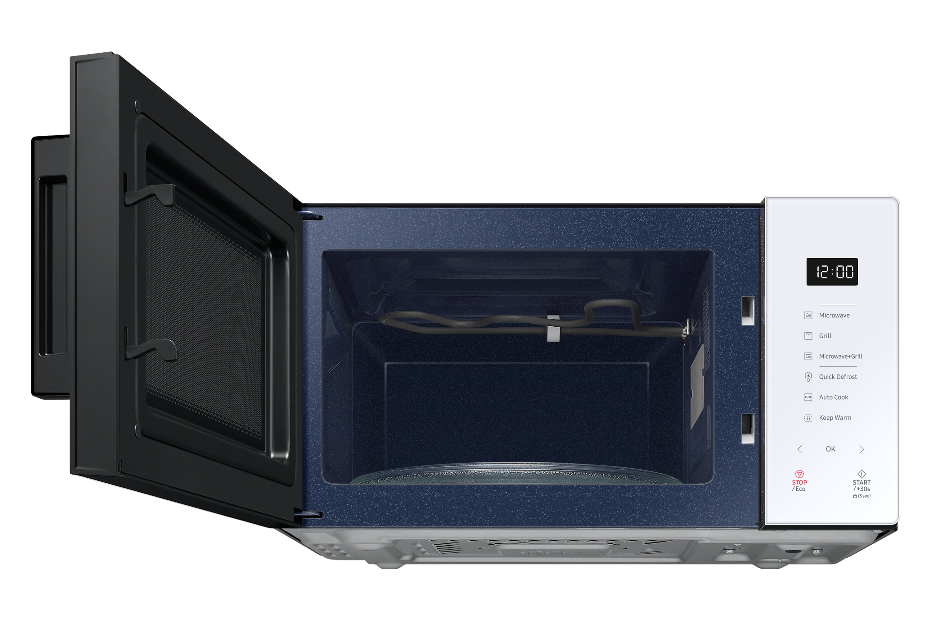 Samsung MG23T5018AW/ET forno a microonde Superficie piana Microonde con  grill 23 L 800 W Bianco | Carrefour