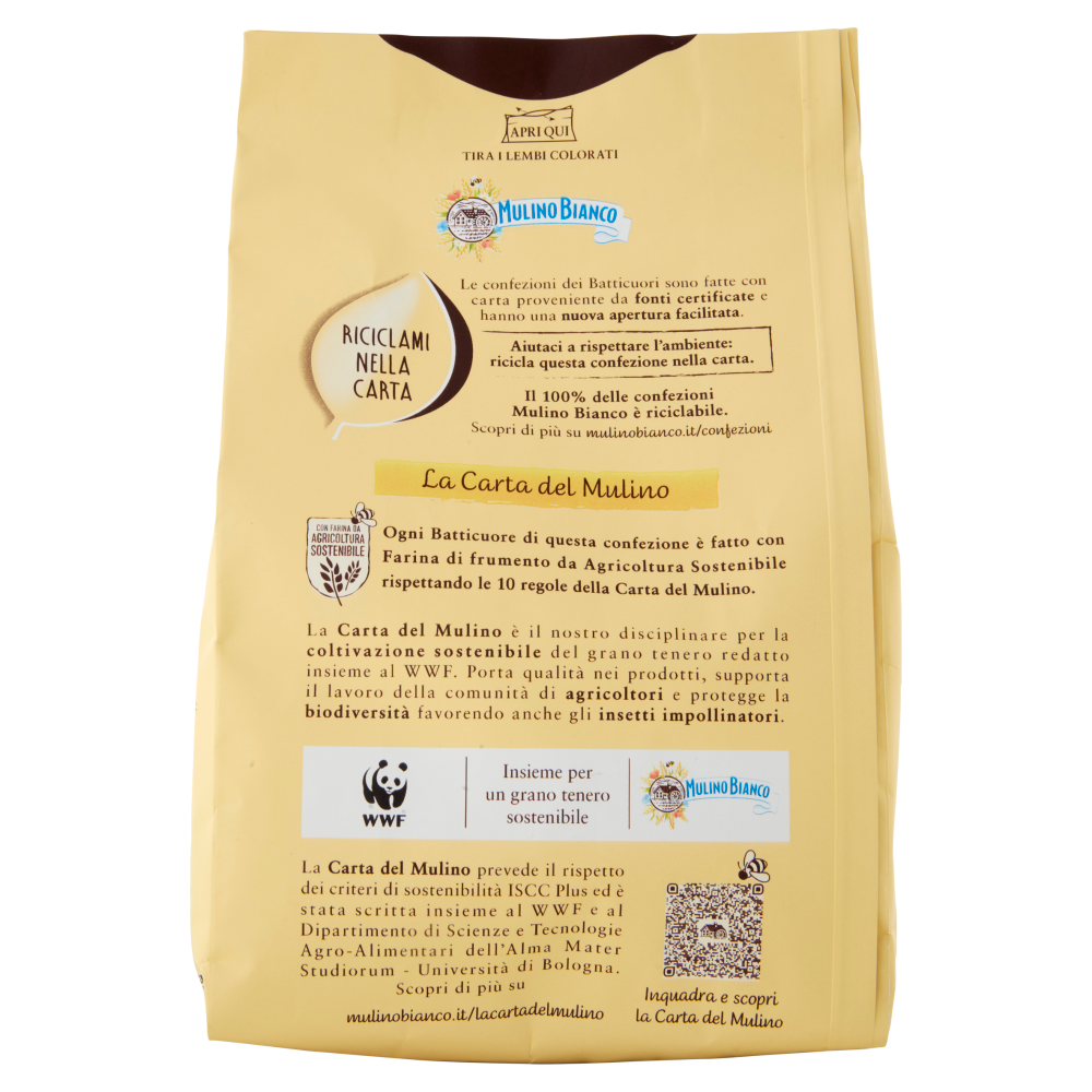 Mulino Bianco Batticuori Biscotti con Cacao e Cioccolato 350g