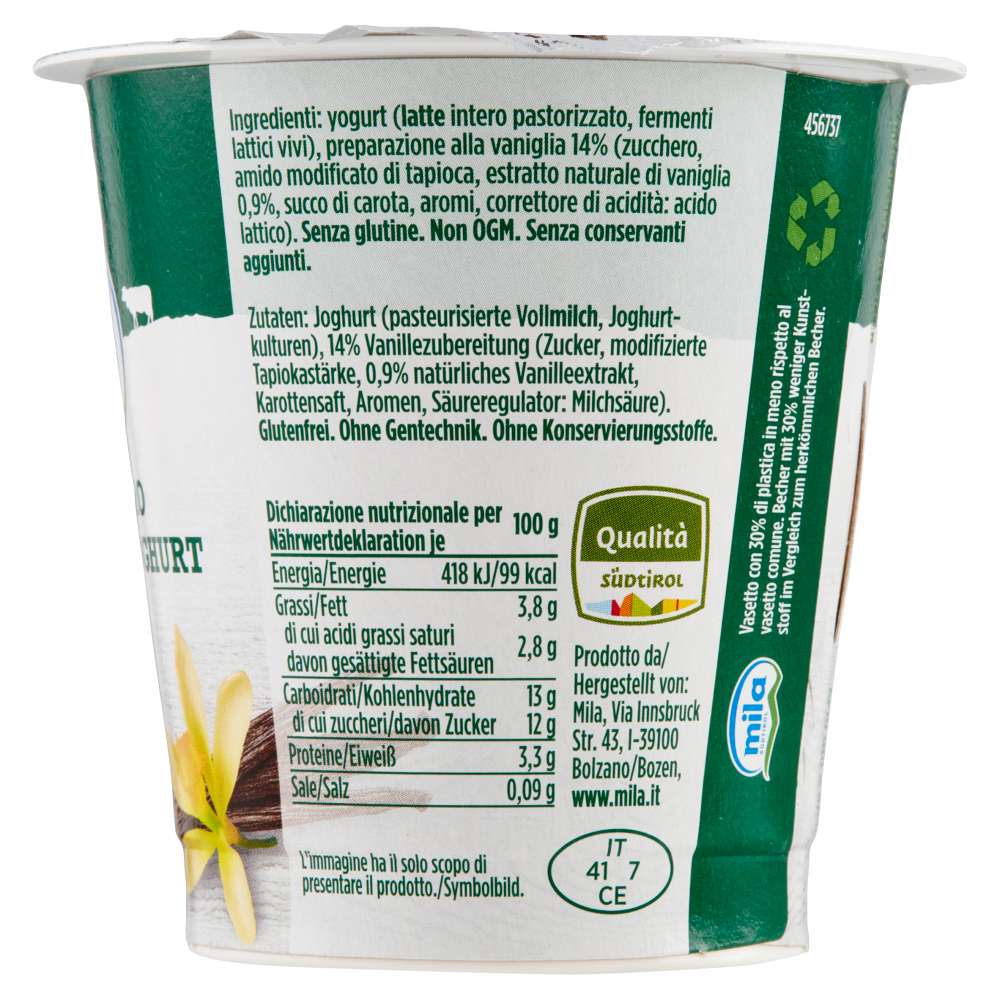 mila Yogurt Intero Vaniglia 125 g