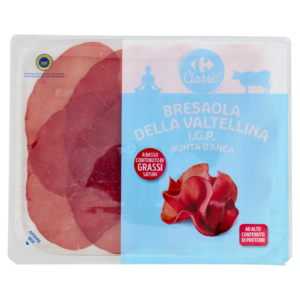 Carrefour Classic Bresaola della Valtellina I.G.P. Punta d'Anca 70 g