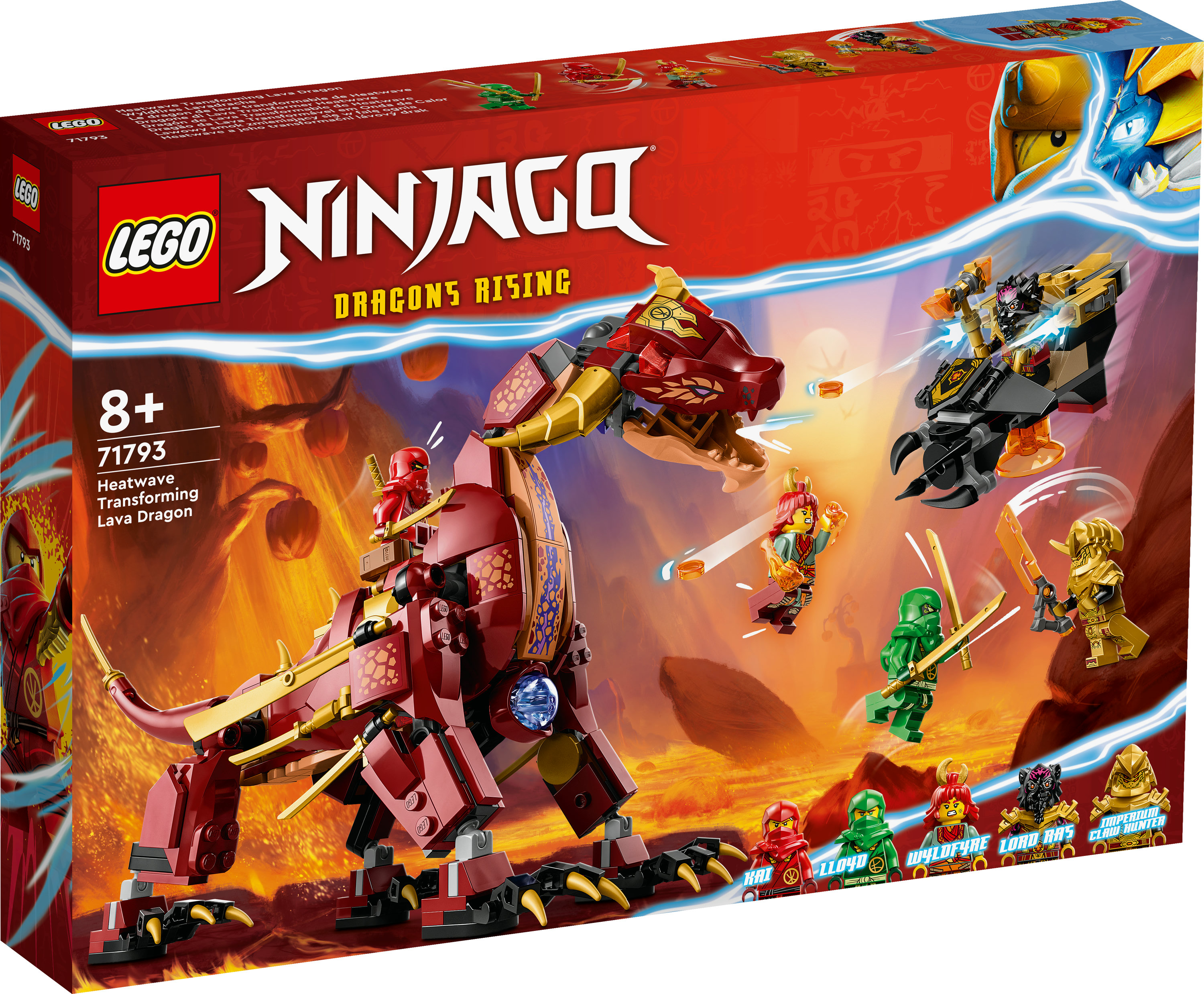 LEGO NINJAGO Dragone di Lava Transformer Heatwave