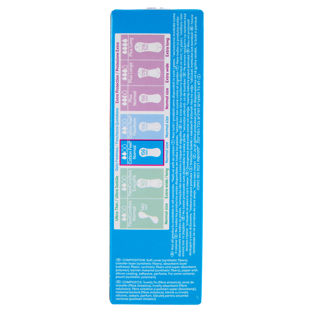 Carefree Cotton Feel* Normal Aloe Fragranza all'Aloe Vera Salvaslip 20 pz