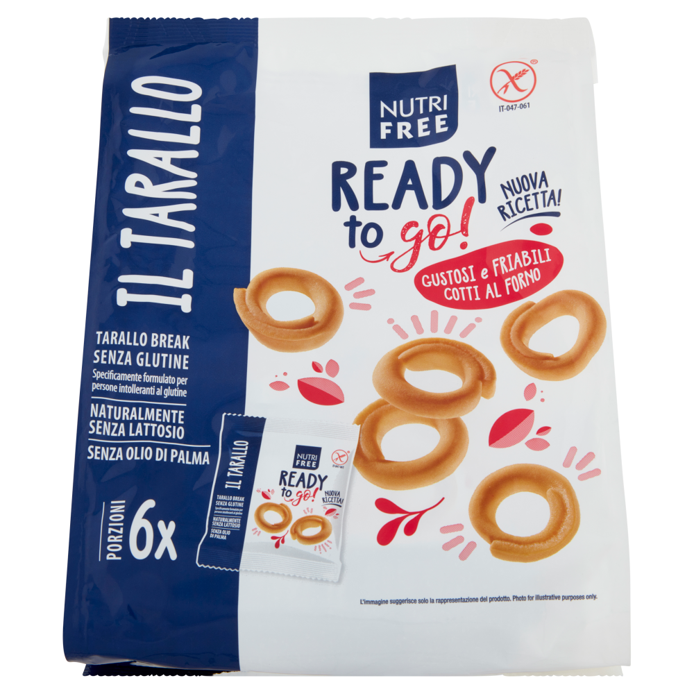 Nutrifree Ready to go! Il Tarallo 6 Porzioni 180 g