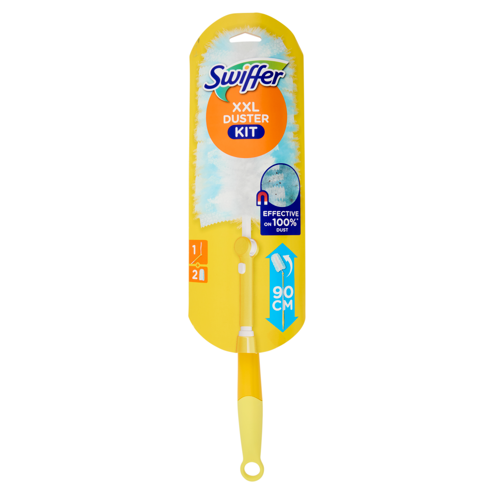 Swiffer XXL Duster Kit (1 Manico + 2 Piumini per Spolverare)