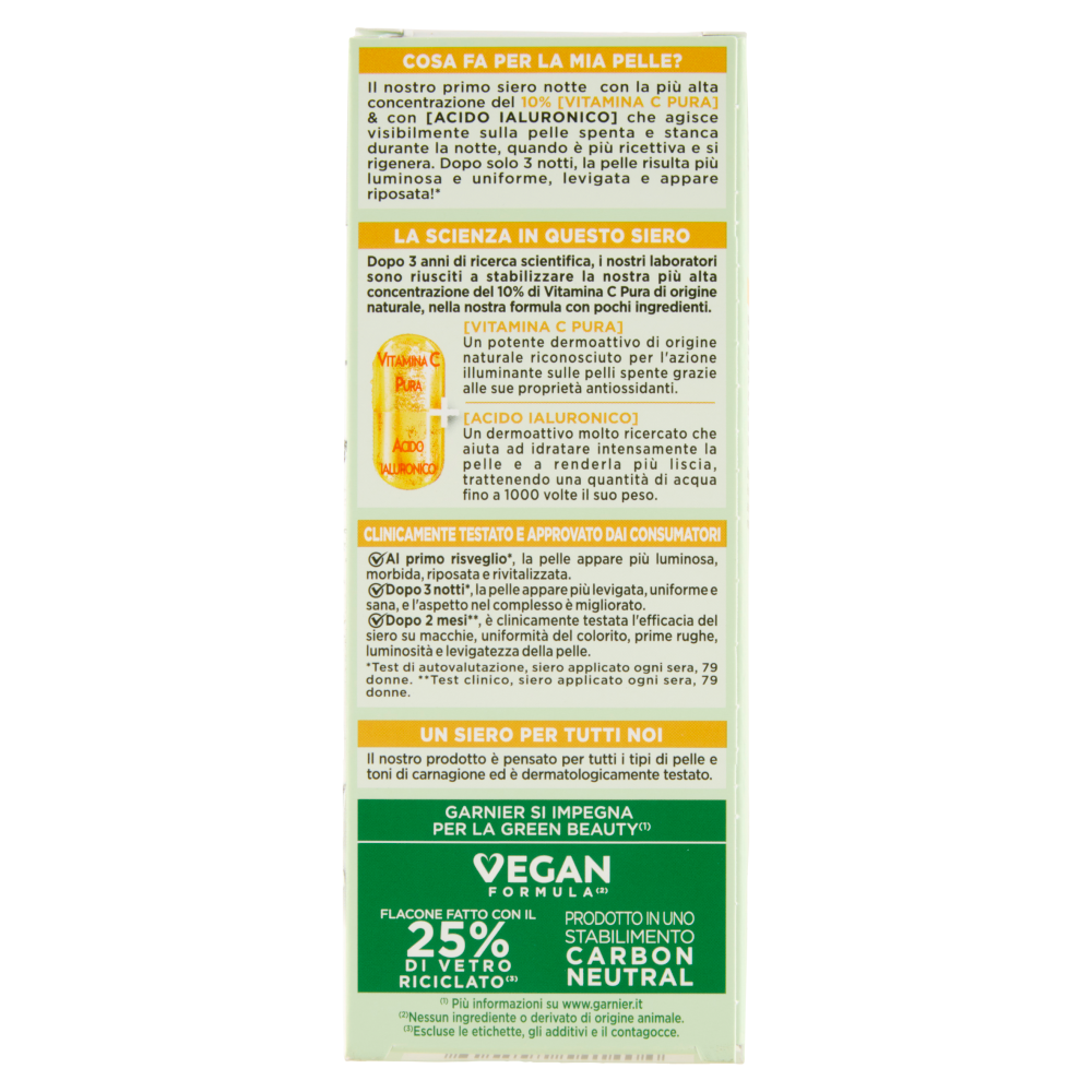 Garnier SkinActive Siero Vitamina C Notte 30 ml