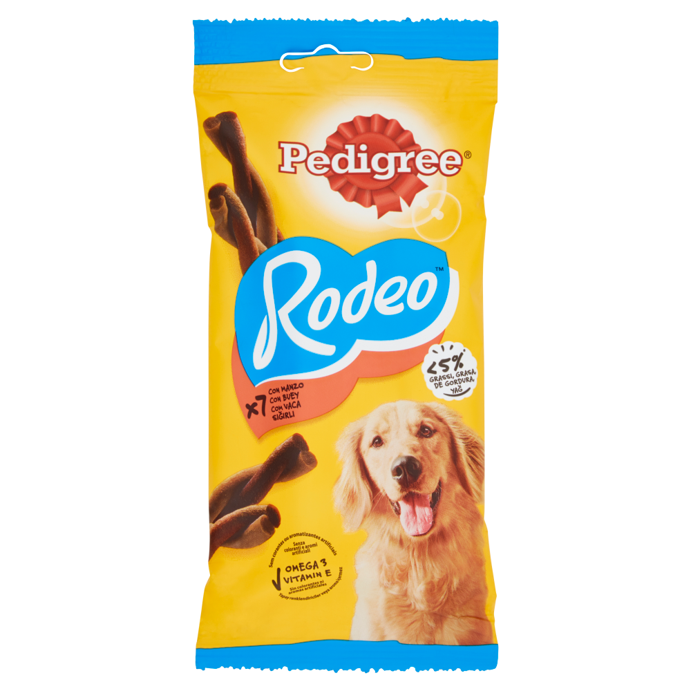 Pedigree Rodeo Snack Cane x7 con Manzo 123 g
