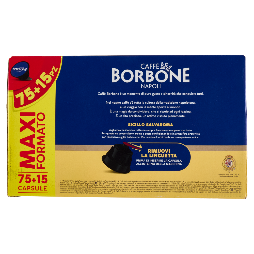 Caffè Borbone Miscela Nobile Capsule Compatibili Nescafè Dolce Gusto* 90 x 7 g