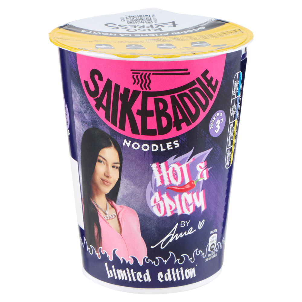 Saikebaddie Noodles Hot & Spicy 60 g