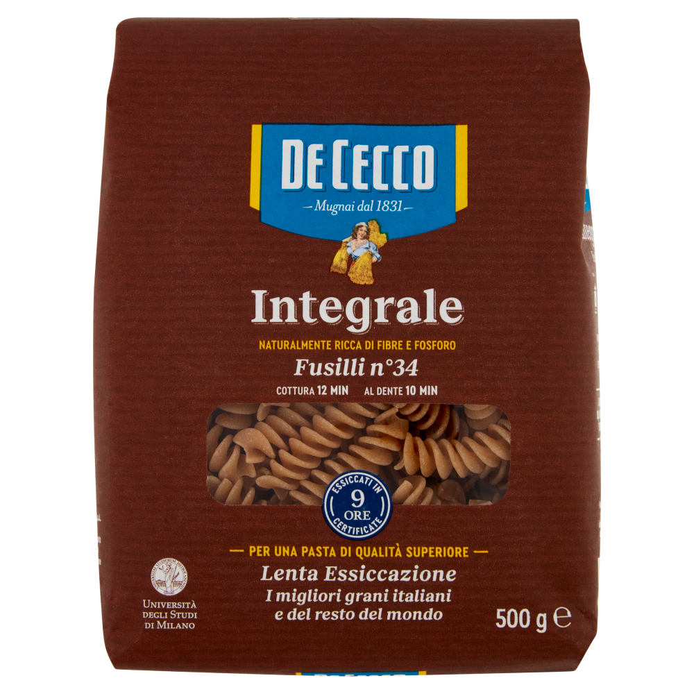De Cecco Integrale Fusilli n° 34 500 g