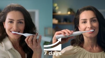 Philips Sonicare serie 3100 Spazzolino Elettrico Sonico Bianco, con custodia da viaggio HX3673/13