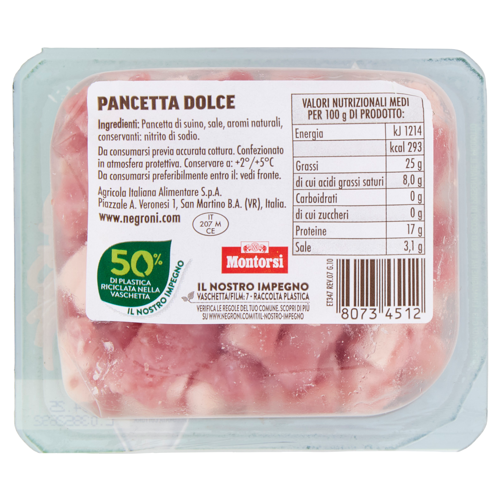Negroni Pancetta Dolce in cubetti 90 g
