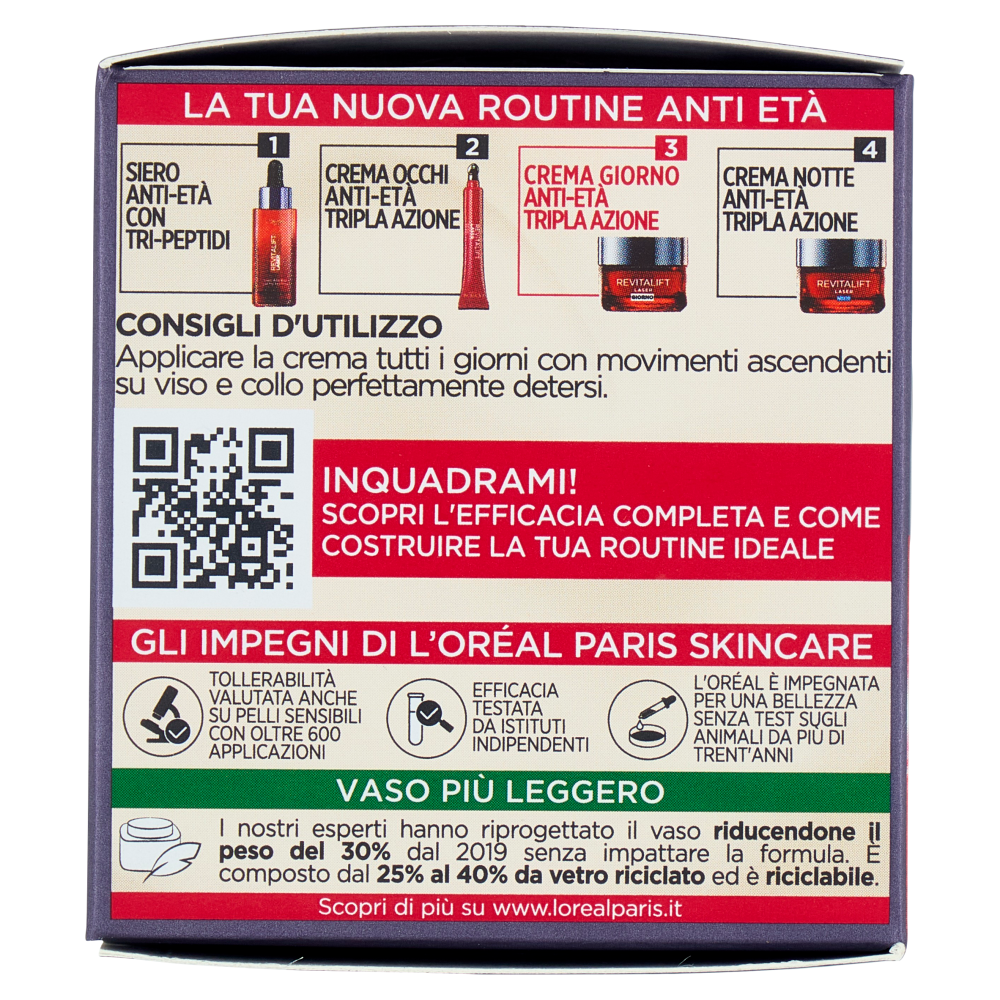 L'Oréal Paris Revitalift Laser Tripla Azione Crema Anti-Età Giorno 50 ml