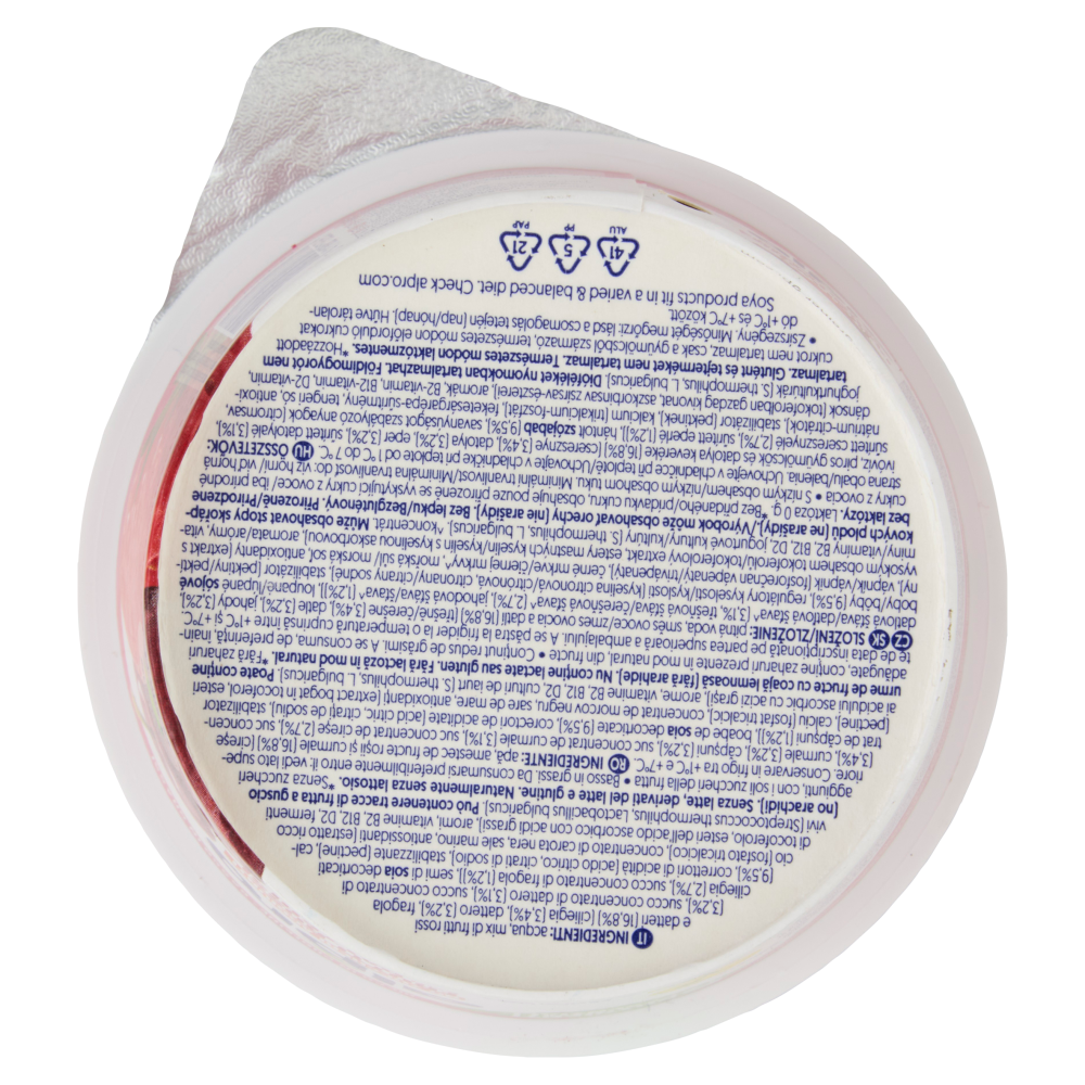 ALPRO Alternativa Vegetale allo Yogurt, Frutti Rossi, Senza Lattosio, Senza Conservanti, 135g